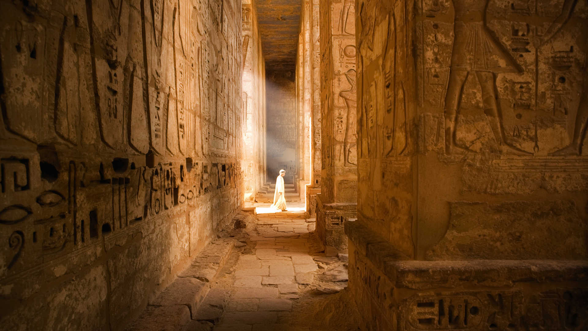 Ancient Egyptian temple corridor - Star Magic Healing