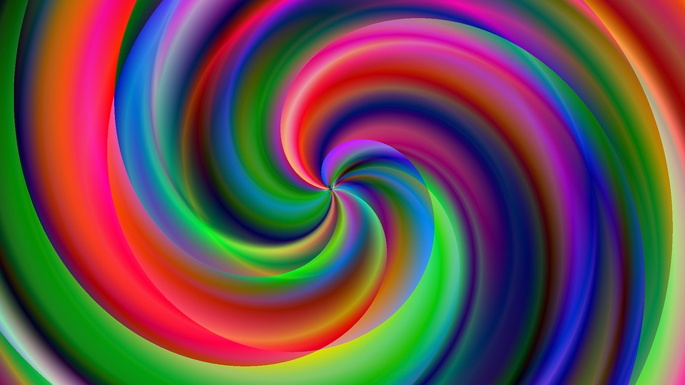 Abstract spiral of vibrant colors - Star Magic Healing
